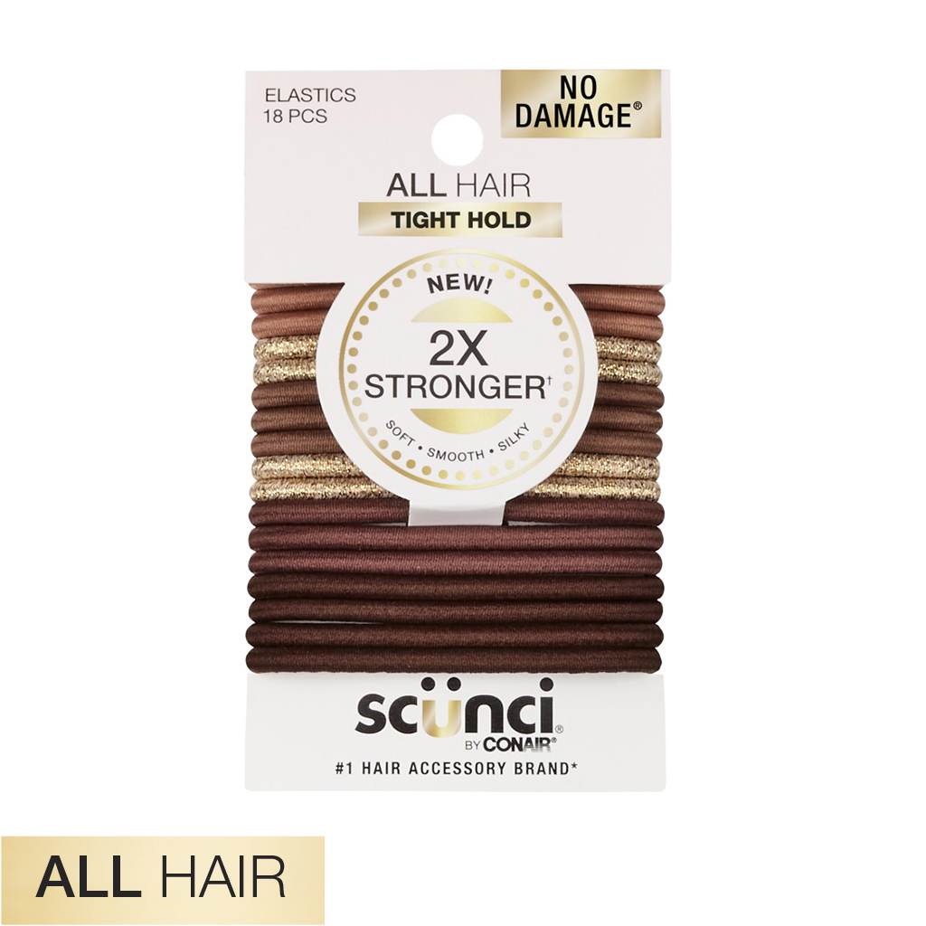 All Hair Neutral 2X Stronger Hair Ties 18pk - No Damage®